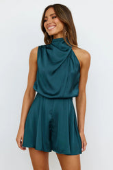 On A Drive Satin Playsuit | Dress In Beauty